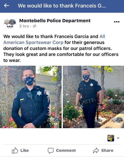 Montebello Police Thank All American