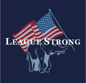 League Strong logo blue