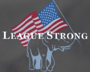 League Strong logo grey