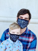 Load image into Gallery viewer, Blue Bandana Adult and Child
